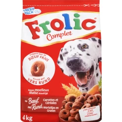 Frolic Met Rund Hondenvoer 4 Kg