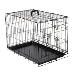 Adori Bench 2-Deurs Zwart - Hondenbench - 62x44x50 Cm