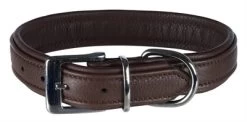 Trixie Halsband Voor Hond Active Comfort Leer Bruin 27-32x2,5 Cm