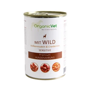 OrganicVet Dog Sensitive - Wild - 6 X 400 Gram