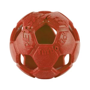 Petsport Turbo Kick Soccer Ball - Rood - 20 Cm
