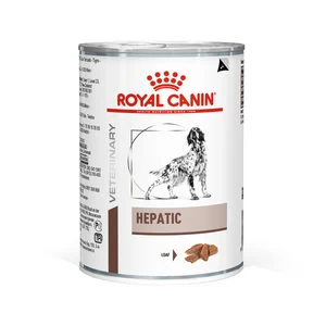 Royal Canin Veterinary Diet Hepatic Blik Hondenvoer 1 Tray (12 Blikken)